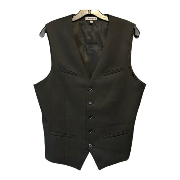Express Men’s Adjustable Back Black Vest